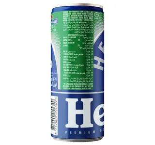 Heineken 0 0 Non Alcoholic Malt Beverage Can 250 Ml