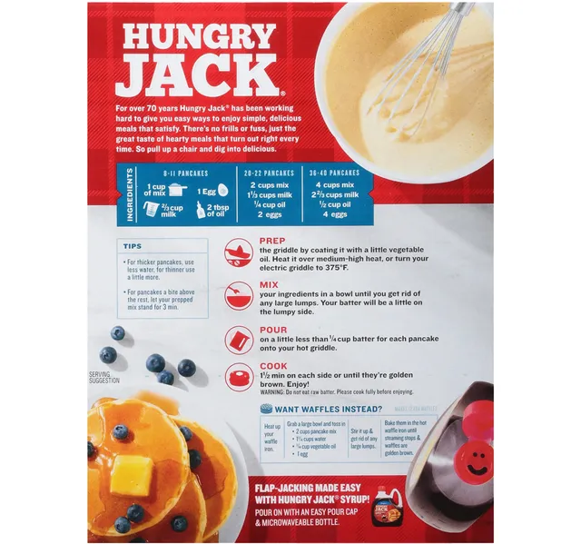 Hungry Jack Pancake & Waffle Mix 907G