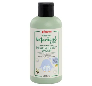 Pigeon Natural Botanical Baby Head Body Wash Value Pack 2 X 200 Ml