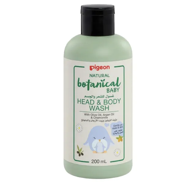 Pigeon Natural Botanical Baby Head Body Wash Value Pack 2 X 200 Ml