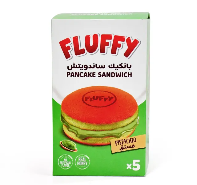 Amalfi Foods Fluffy Pistachio Pancake Sandwich 5 X 37 G