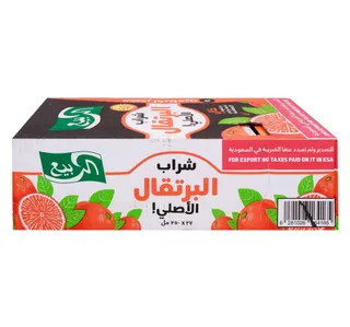 Al Rabie The Original Orange Drink Value Pack 27 X 250 Ml