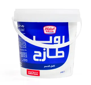 كي دي كاو زبادي طازج كامل الدسم 1 كجم