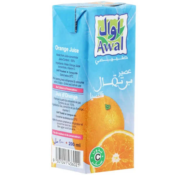 أول عصير برتقال فالنسيا 200 ml