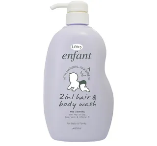 Leivy 2in1 Hair & Body Wash Mild Cleansing with Pro-Vit B5, Aloe Vera & Vitamin E 800 ml