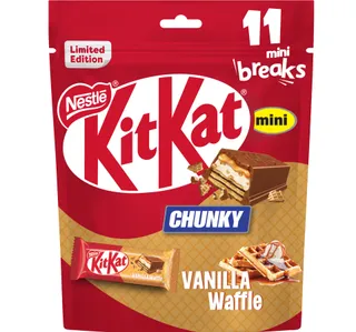 Nestle Kitkat Mini Chunky Vanilla Waffle 195 8 G