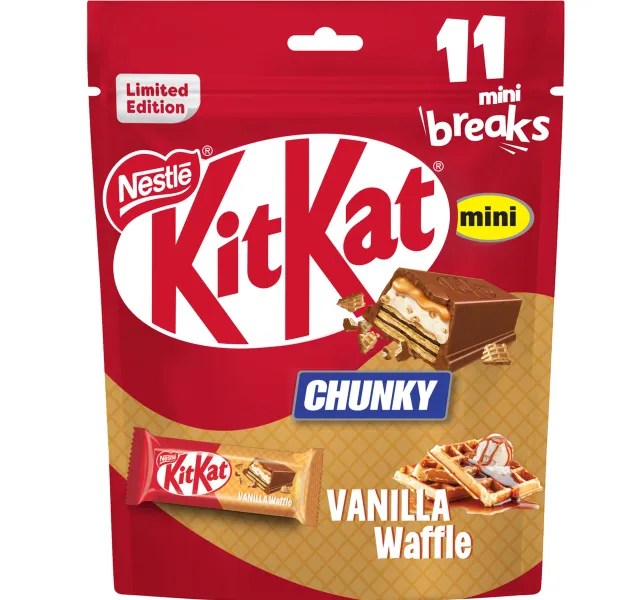Nestle Kitkat Mini Chunky Vanilla Waffle 195 8 G