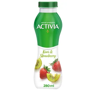 Activia Go Drinkable Yoghurt Kiwi Strawberry 280 Ml