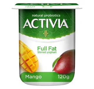 Activia Stirred Yoghurt Full Fat Mango 120 G