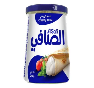 الصافي جبنة كريمية مرطبان 240 جم