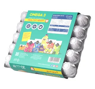 Jenan Omega 3 White Eggs Medium 30 Pcs