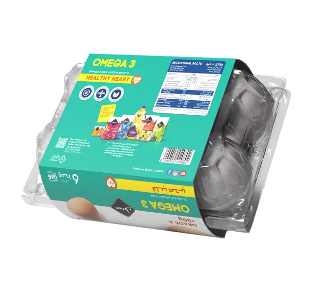 Jenan Omega 3 White Eggs Medium 6 Pcs