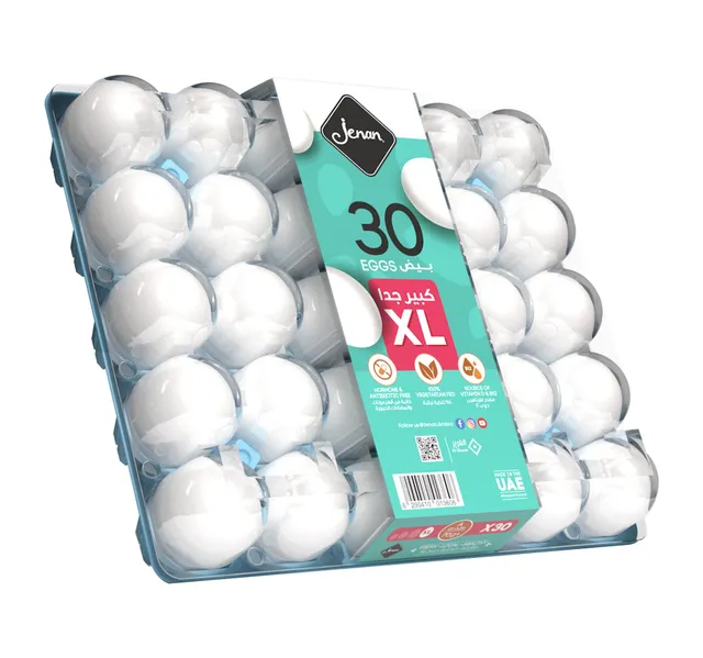 Jenan White Eggs XL 30 pcs