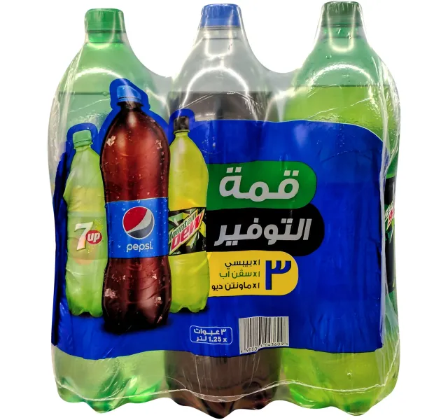 بيبسي 7اب ماونتن ديو فاليو باك 3 × 1.25 لتر