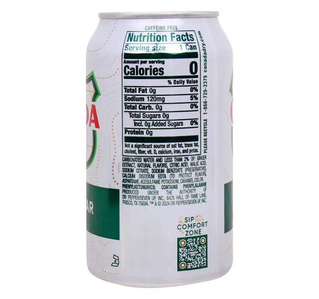 Canada Dry Diet Ginger Ale 355 Ml
