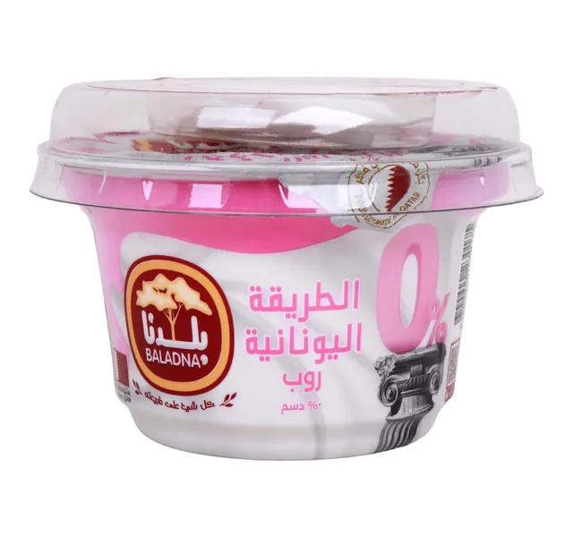 Baladna Greek Style 0% Fat Plain Yoghurt 150 g