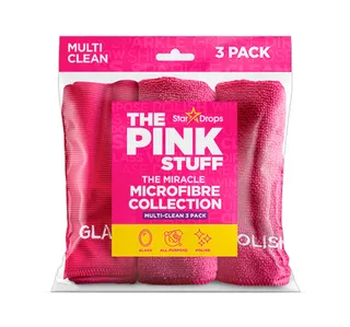 Star Drops Pink Stuff Miracle Microfibre Cloth 3 Pcs
