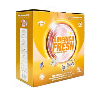 America Fresh Gold Washing Powder With Floral Scent Box 3 Kg