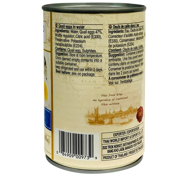 ثاي فود كينج بيض السمان 425 G