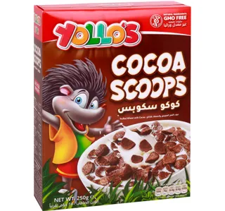 يولو إس كاكاو سكوبس بافد ويت مع كاكاو 250 G
