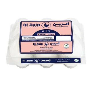 الزين بيض عماني أبيض طازج 6 حبات