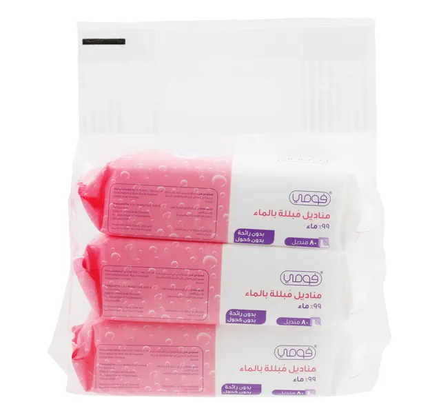 Fomme Water Wipes 3 X 80 Pcs