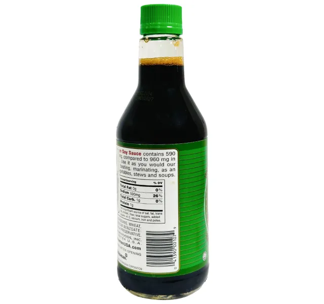 Kikkoman Less Sodium Soy Sauce 444 Ml