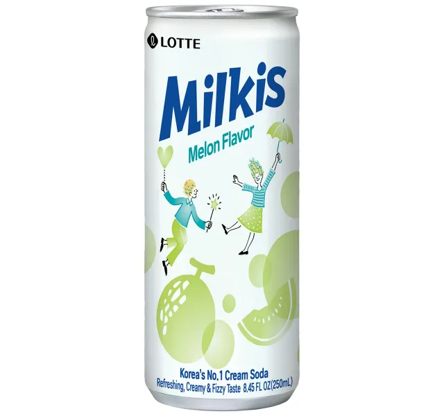 Lotte Milkis Melon Flavor Carbonated Drinks 250 ml