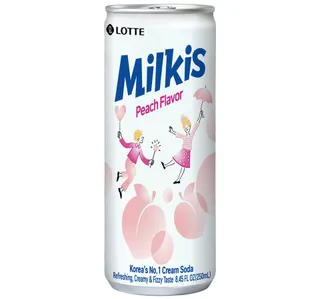 Lotte Milkis Peach Flavor Carbonated Drinks 250 ml