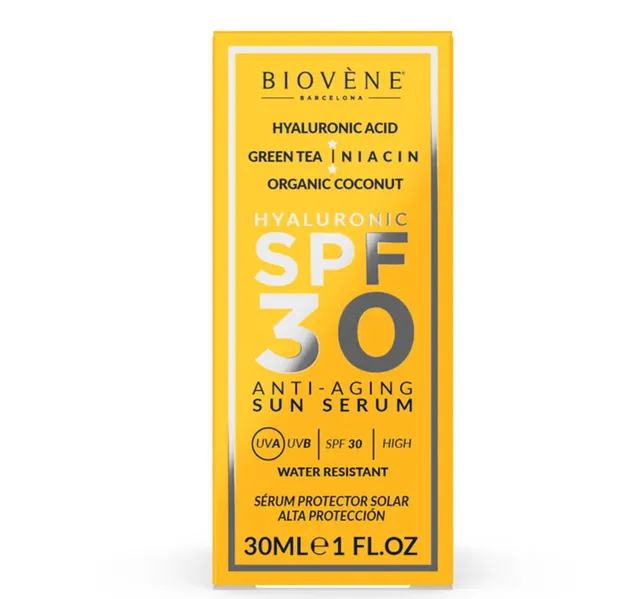 Biovene Barcelona Hyaluronic SPF 30 Anti Aging Sun Serum 30 ml
