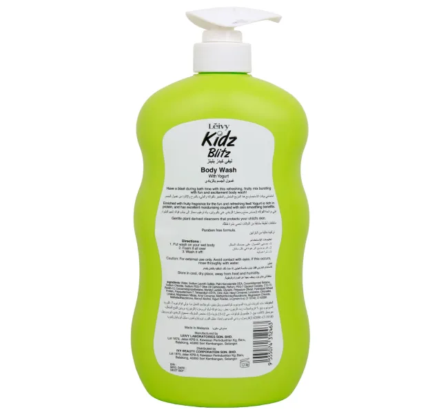 Leivy Kids Blitz Body Wash With Yogurt 800 Ml