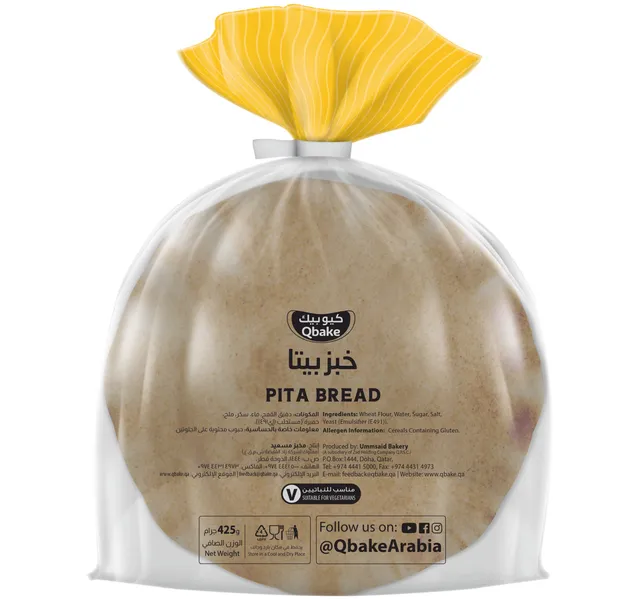 Qbake Arabic Pita Bread Big 10pcs