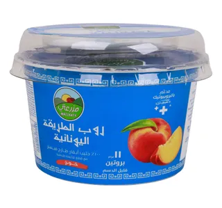 Mazzraty Low Fat Greek Style Peach Yoghurt 170 g