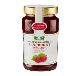 Stute No Sugar Added Raspberry Seedless Extra Jam 430 G