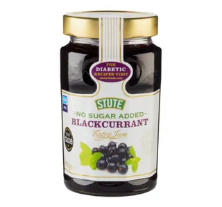 Stute No Sugar Added Blackcurrant Extra Jam 430 G