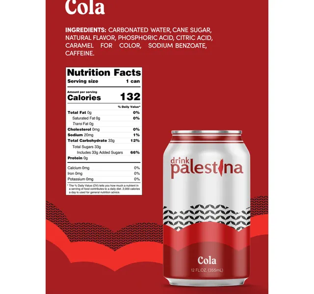 Drink Palestina Cola Can 355 ml