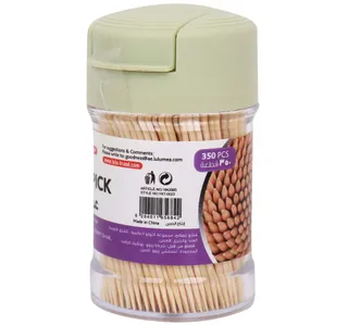 LuLu Bamboo Toothpick Flip Top 350 pcs