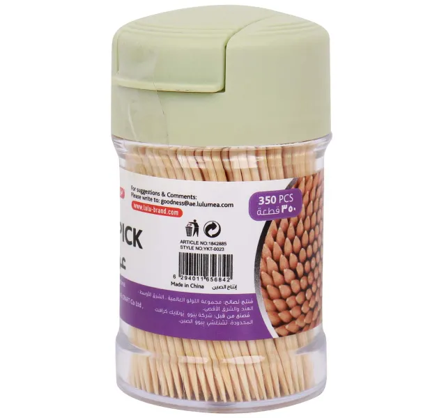 LuLu Bamboo Toothpick Flip Top 350 pcs