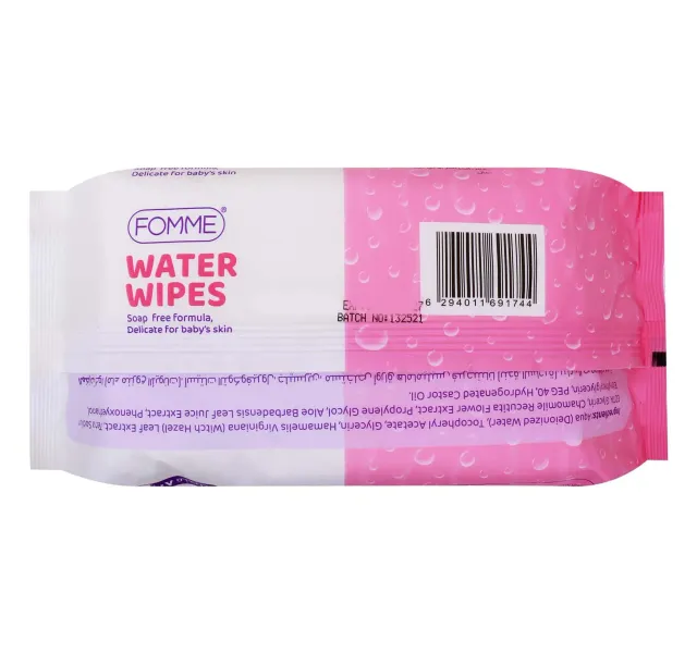Fomme Fragrance Free No Alcohol Water Wipes 80 Pcs