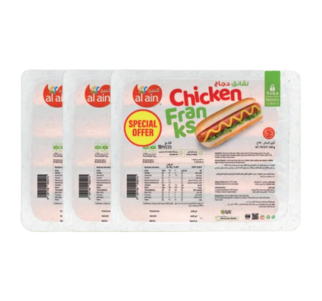 Al Ain Chicken Franks Value Pack 3 x 340 g