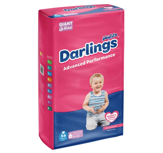 Darlings Advanced Performance Diapers Size 6 Extra Maxi Plus 18 30kg 56 Pcs