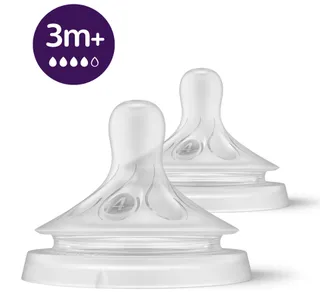 Philips Avent Feeding Teat Natural 3 Months 964 02 2 Pcs
