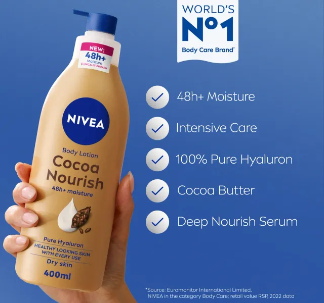 Nivea Body Lotion For Dry Skin Cocoa Butter 400 Ml