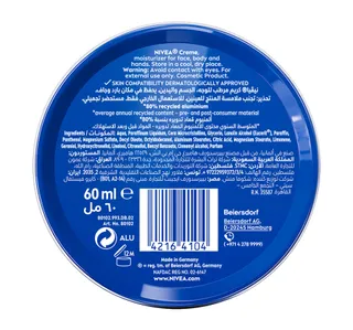 Nivea Creme Tin Moisturizing Cream 60 Ml