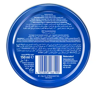 Nivea Creme Tin Moisturizing Cream 150 Ml