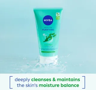 Nivea Purifying Cleansing Face Wash For Combination Skin With Ocean Algae 150 Ml