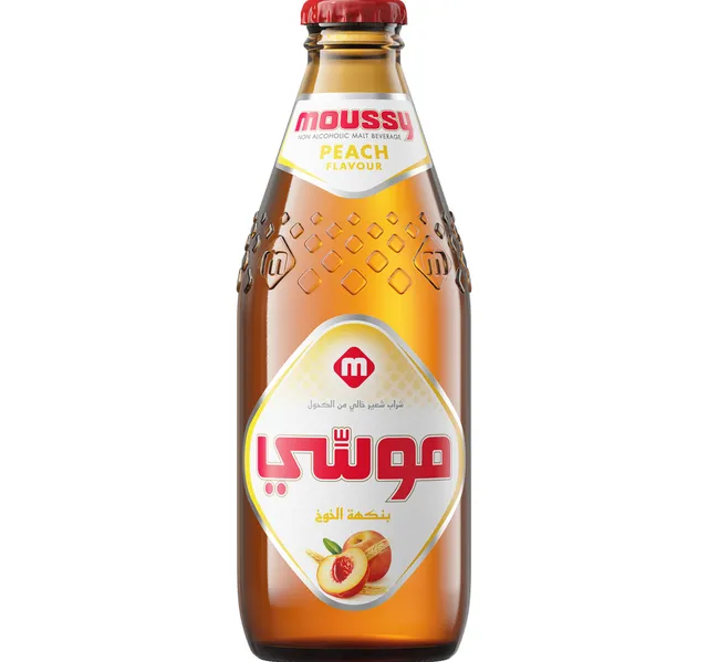 Moussy Peach Flavour Non Alcoholic Malt Beverage 330 ml