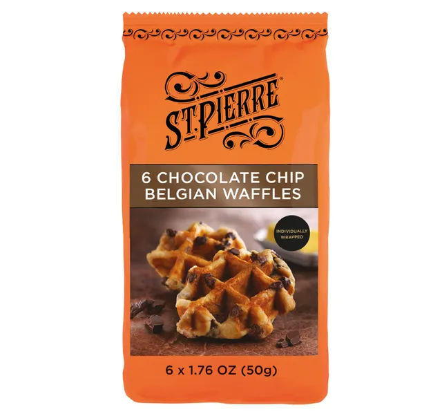 St. Pierre Chocolate Chip Belgian Waffles 6 x 50 g