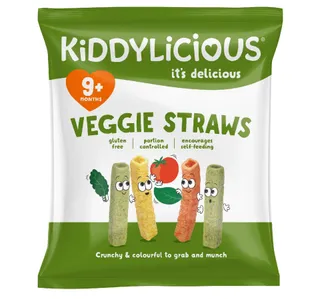 Kiddylicious Veggie Straws Healthy Finger Food Snack Suitable For 9 Months Babies 12 G