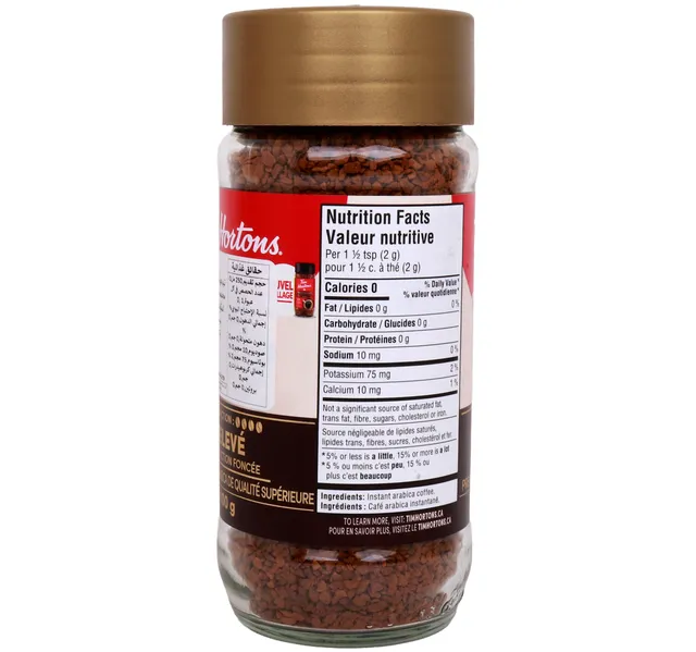 Tim Hortons Instant Coffee Intense Dark Roast 100 G
